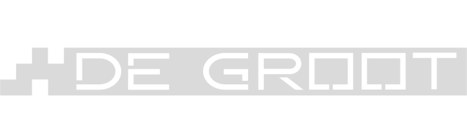 Logo Kroon en de Groot_wit